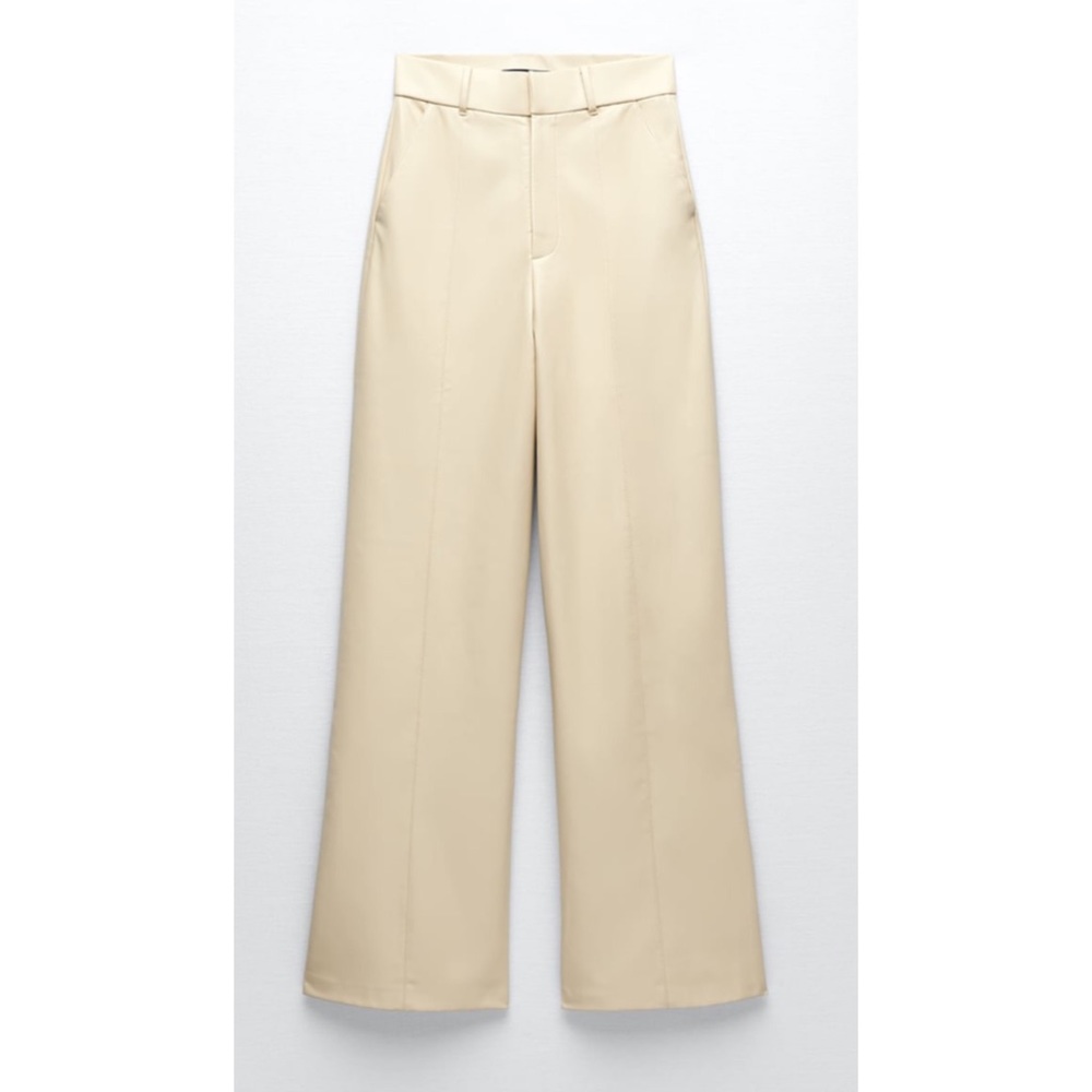 Faux leather pants